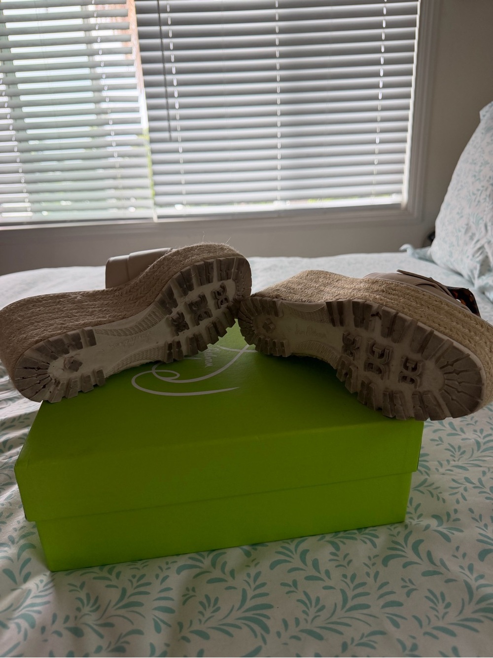 Sam Edelman Liv Sand Leather Platform Slide — Cream - Picture 7 of 8